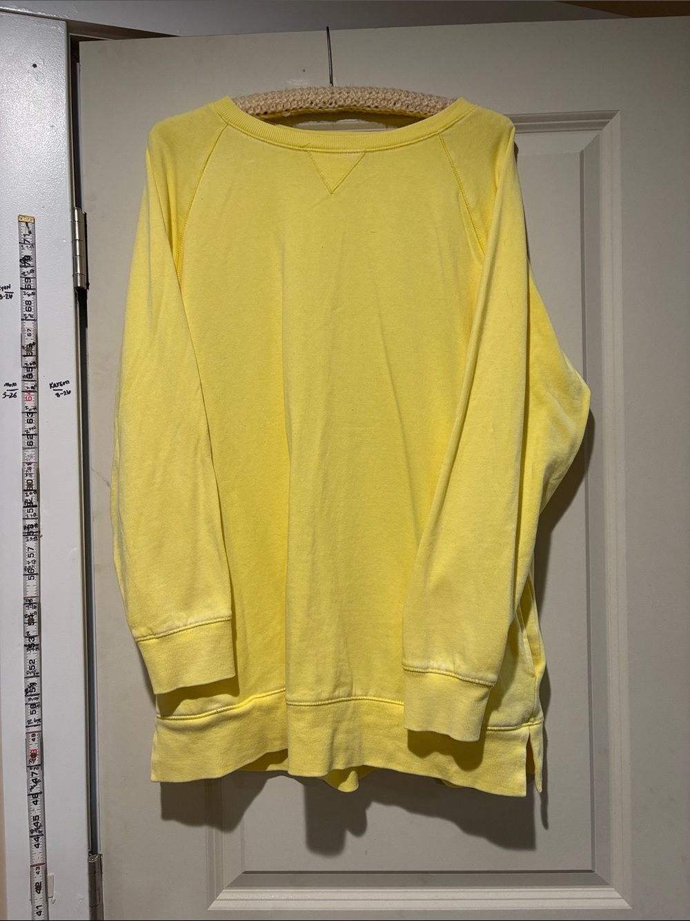 Coldwater Creek Sunny Yellow Scoop Neck Pullover